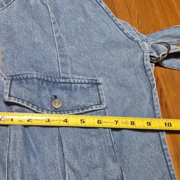 ZARA Asymmetrical Denim Utility Vest - Size XS/S (EUR XS / USA S / MEX 24-26) - Picture 6 of 9